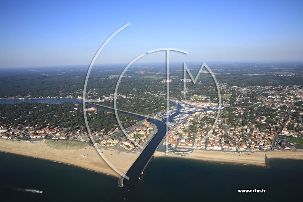 Photo arienne de Capbreton (Port de Capbreton)