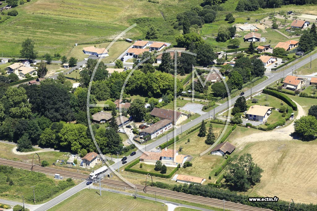 Photo arienne de Saint-Geours-de-Maremne (la Gare)
