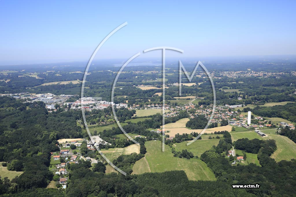 Photo arienne de Saint-Martin-de-Seignanx