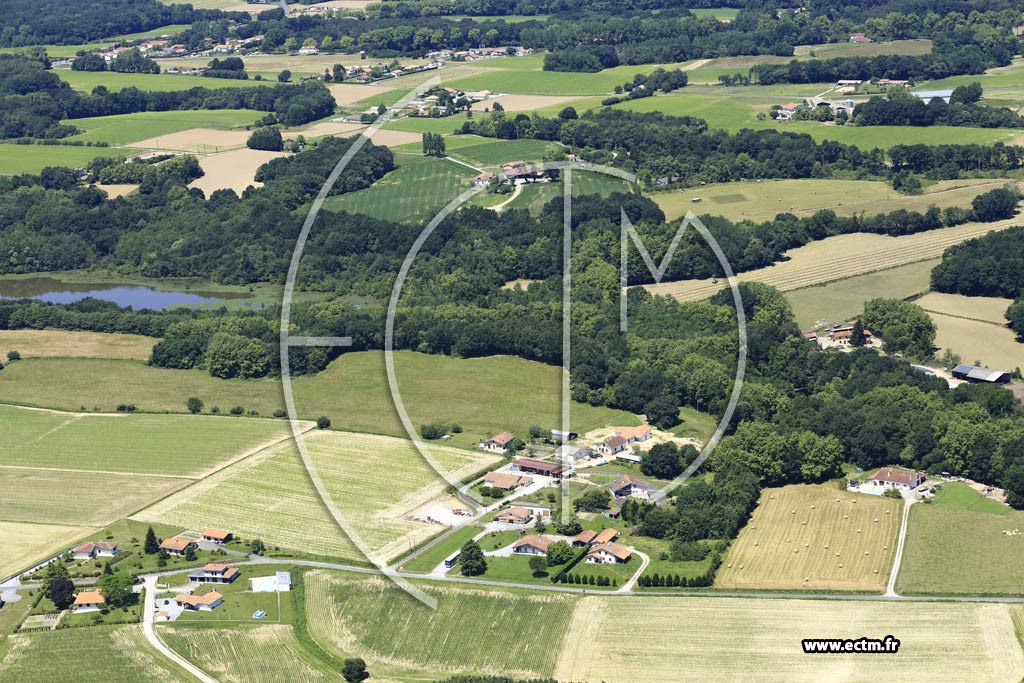 Photo arienne de Sainte-Marie-de-Gosse (Sanguinet)