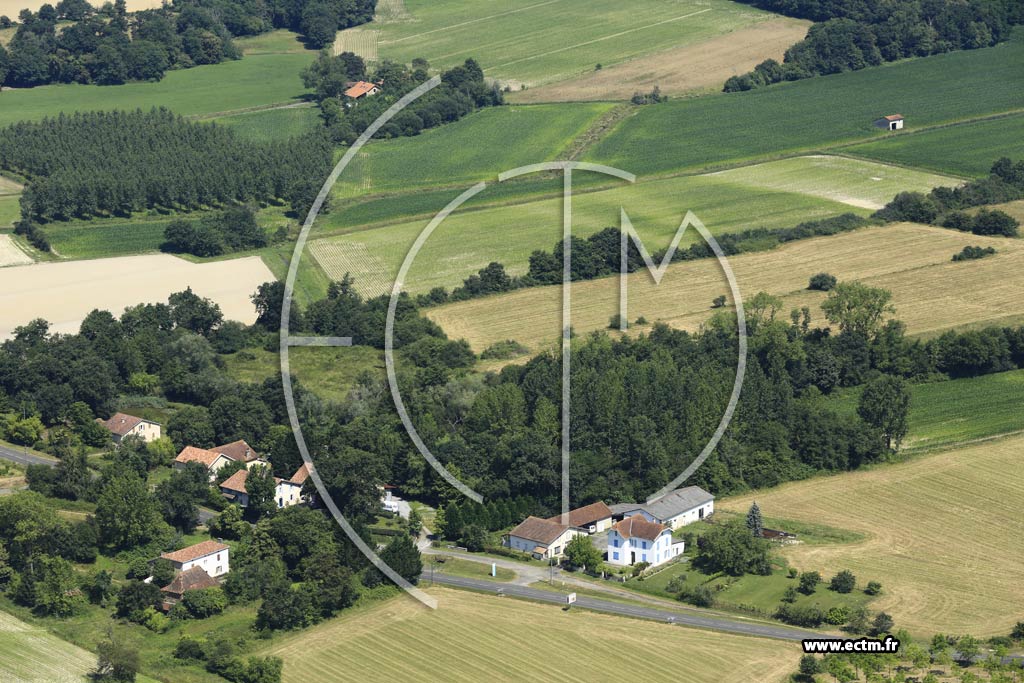 Photo arienne de Amou (le Pradeau)
