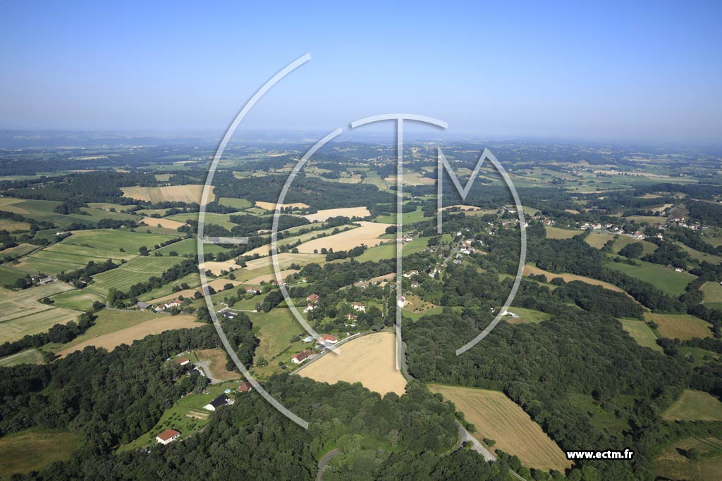 Photo arienne de Castillon (Canton d'Arthez-de-Barn)