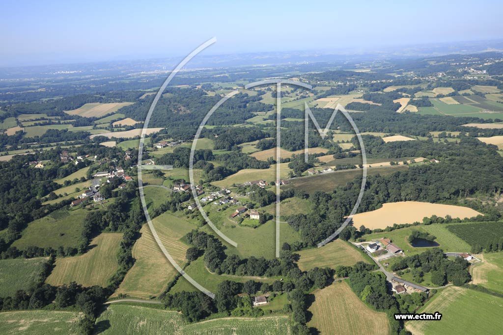 Photo arienne de Castillon (Canton d'Arthez-de-Barn)