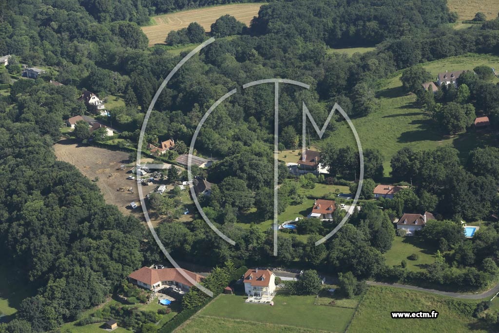 Photo arienne de Castillon (Canton d'Arthez-de-Barn)
