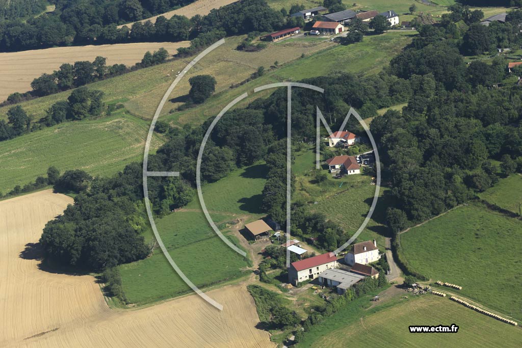 Photo arienne de Castillon (Canton d'Arthez-de-Barn)