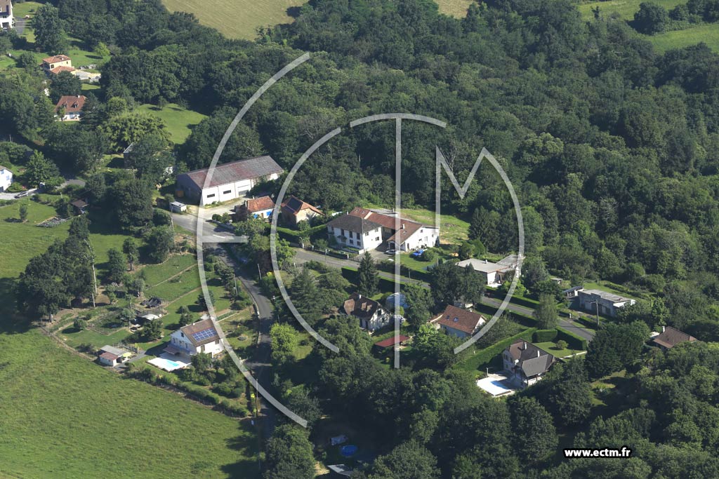Photo arienne de Castillon (Canton d'Arthez-de-Barn)