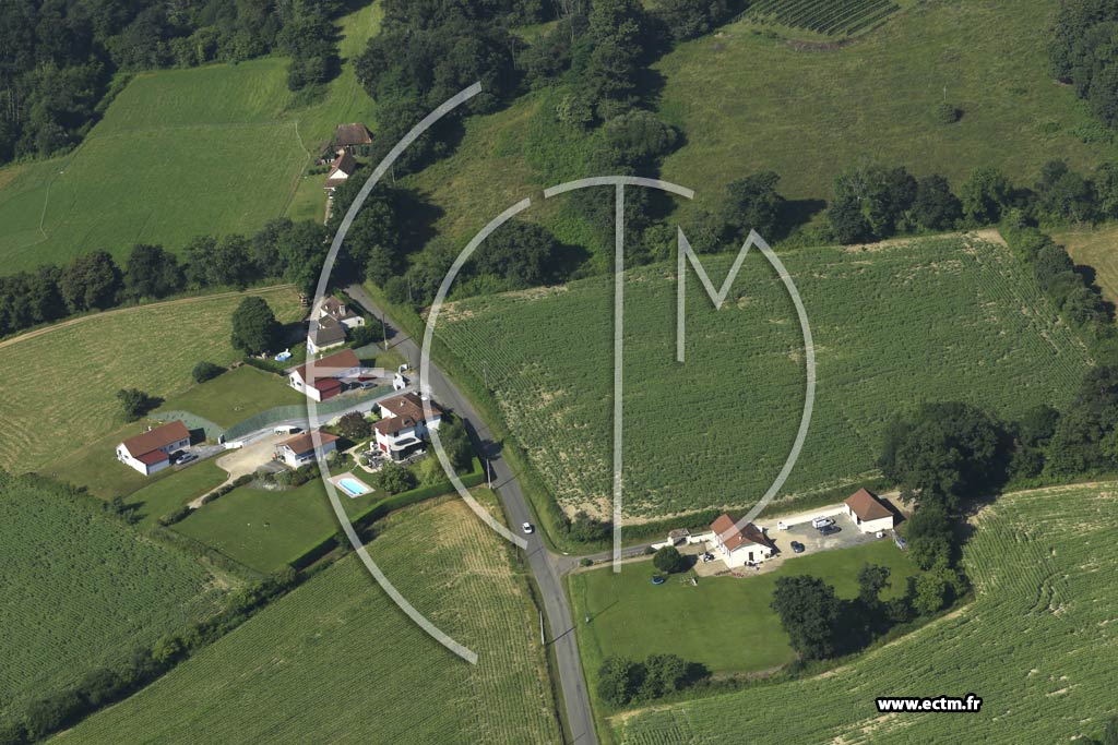 Photo arienne de Castillon (Canton d'Arthez-de-Barn)