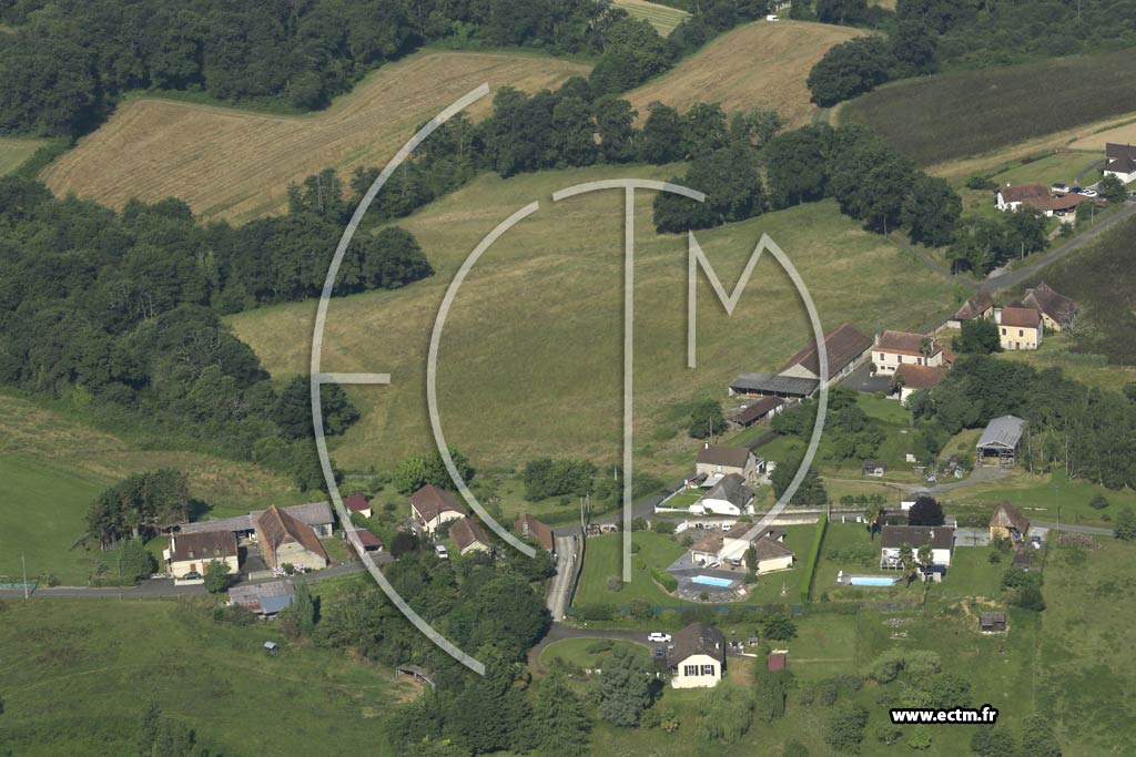 Photo arienne de Castillon (Canton d'Arthez-de-Barn)