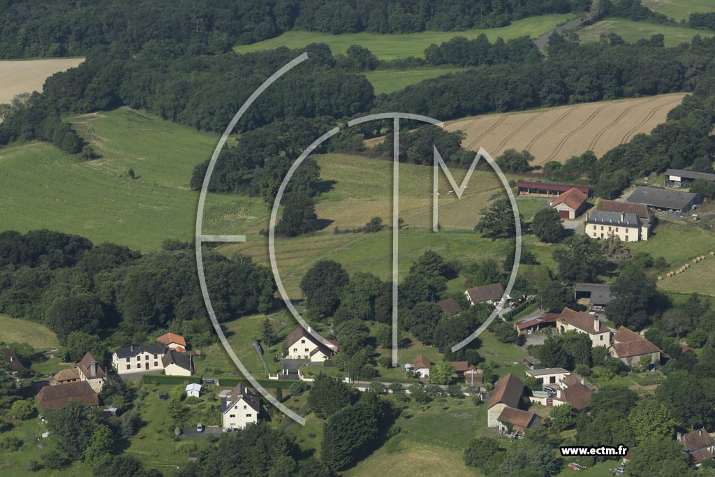 Photo arienne de Castillon (Canton d'Arthez-de-Barn)