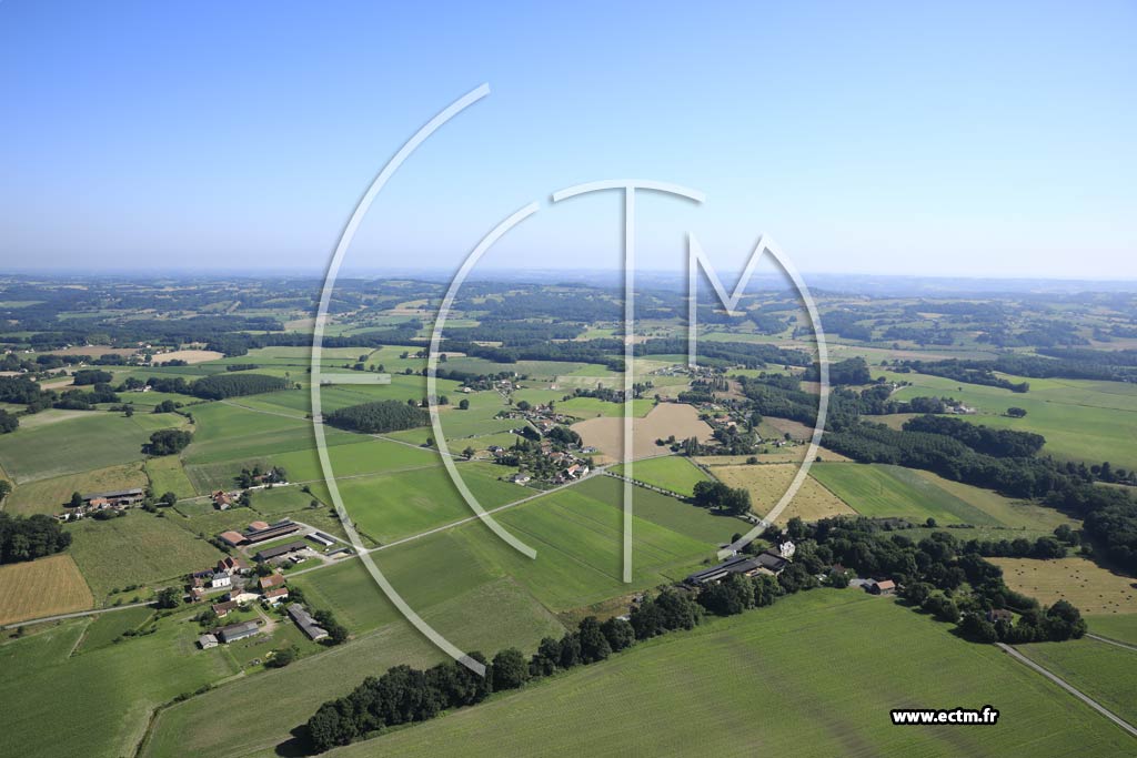 Photo arienne de Ges-d'Arzacq