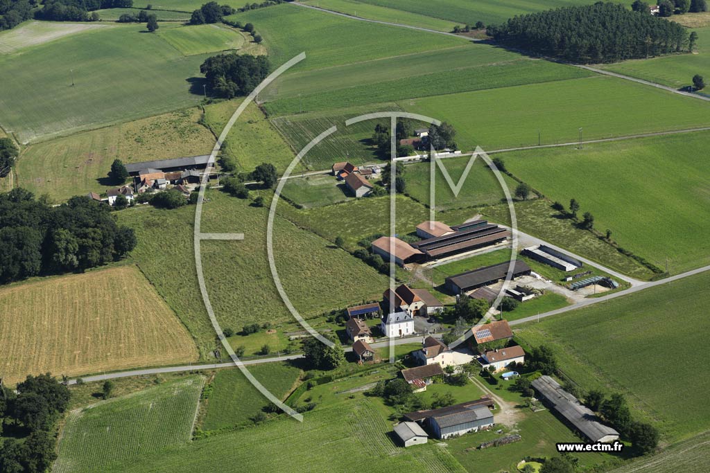 Photo arienne de Ges-d'Arzacq