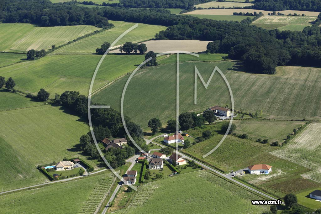Photo arienne de Ges-d'Arzacq