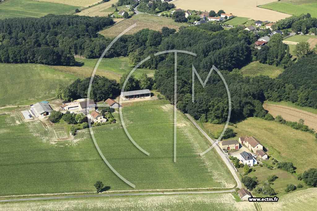 Photo arienne de Ges-d'Arzacq