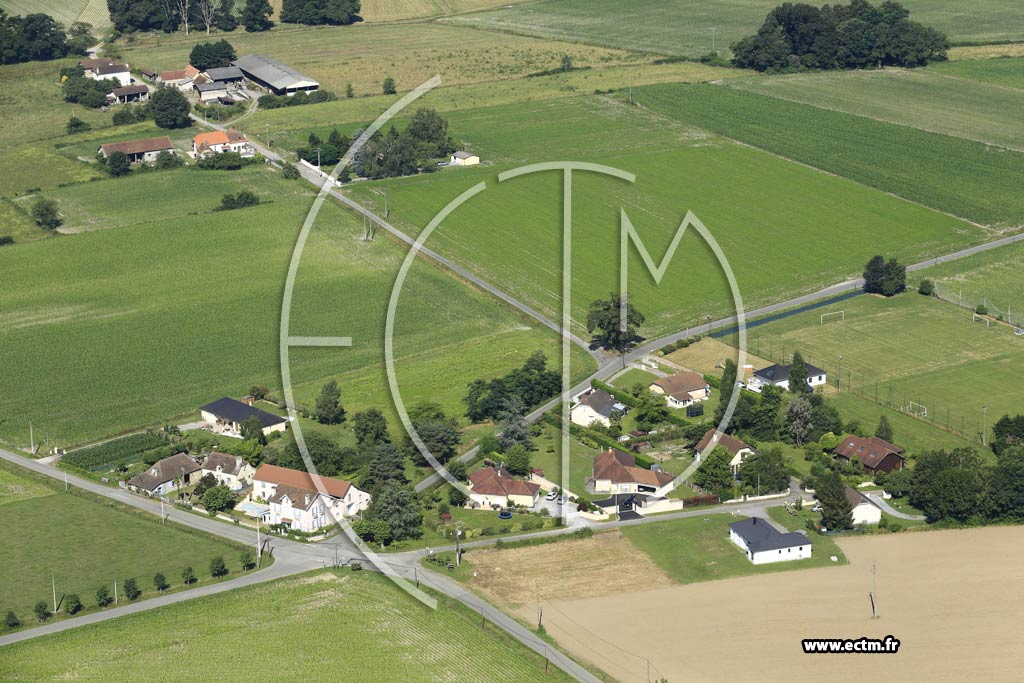 Photo arienne de Ges-d'Arzacq