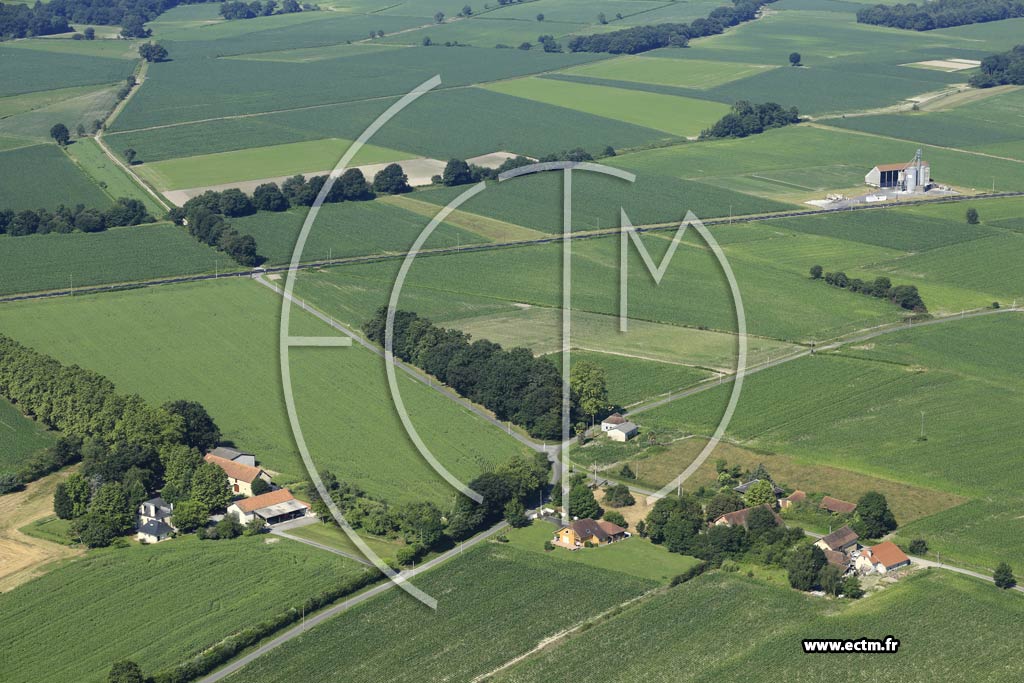 Photo arienne de Pomps (Labastide)