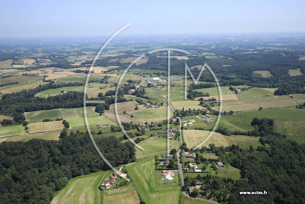 Photo arienne de Saint-Girons-en-Barn