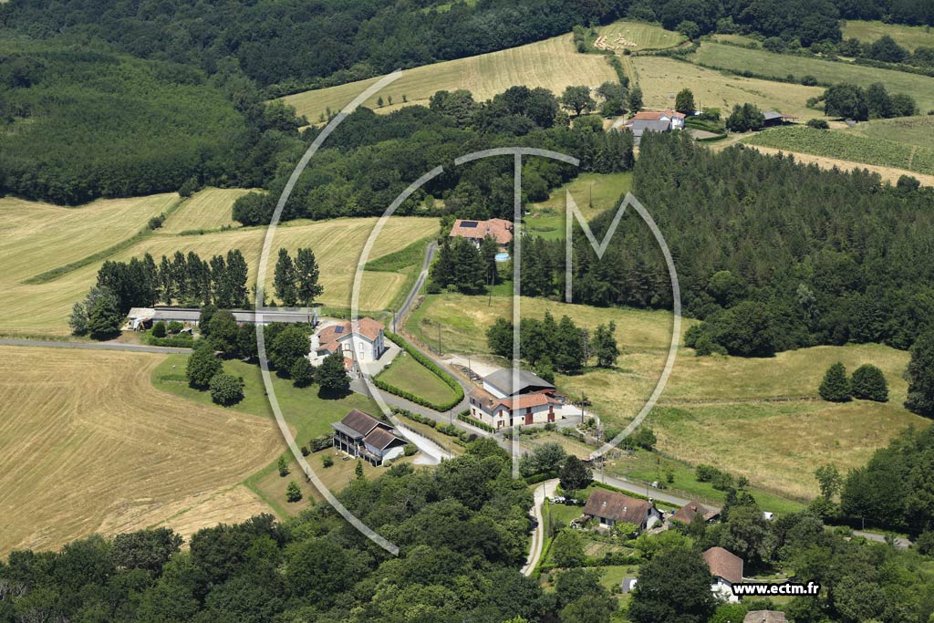 Photo arienne de Salies-de-Barn (Beau Point de Vue)