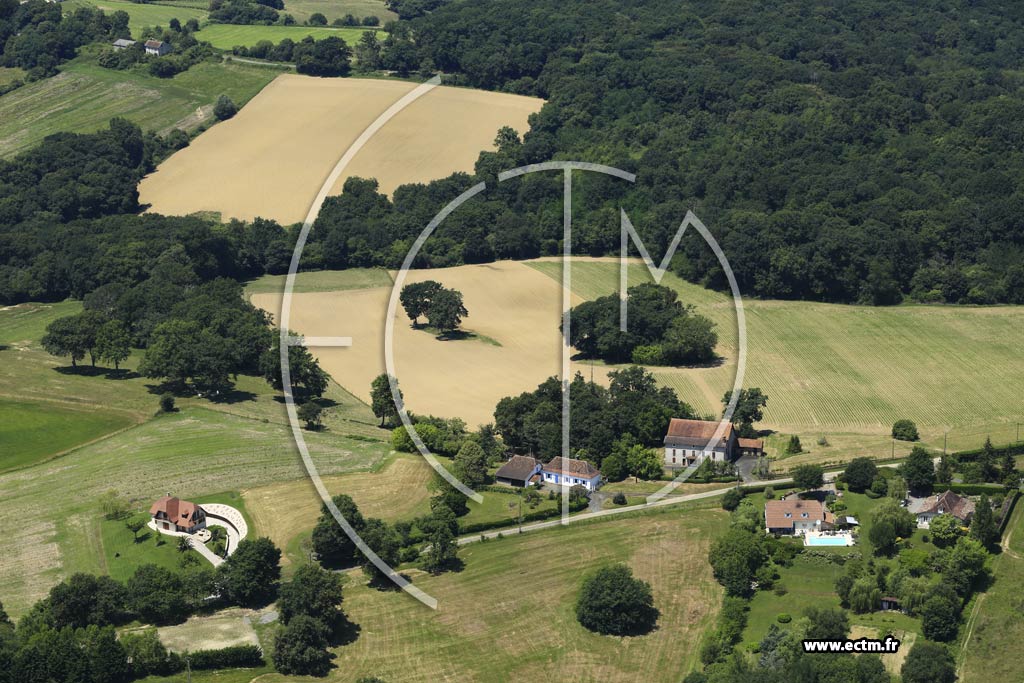 Photo arienne de Salies-de-Barn (Graulhet)