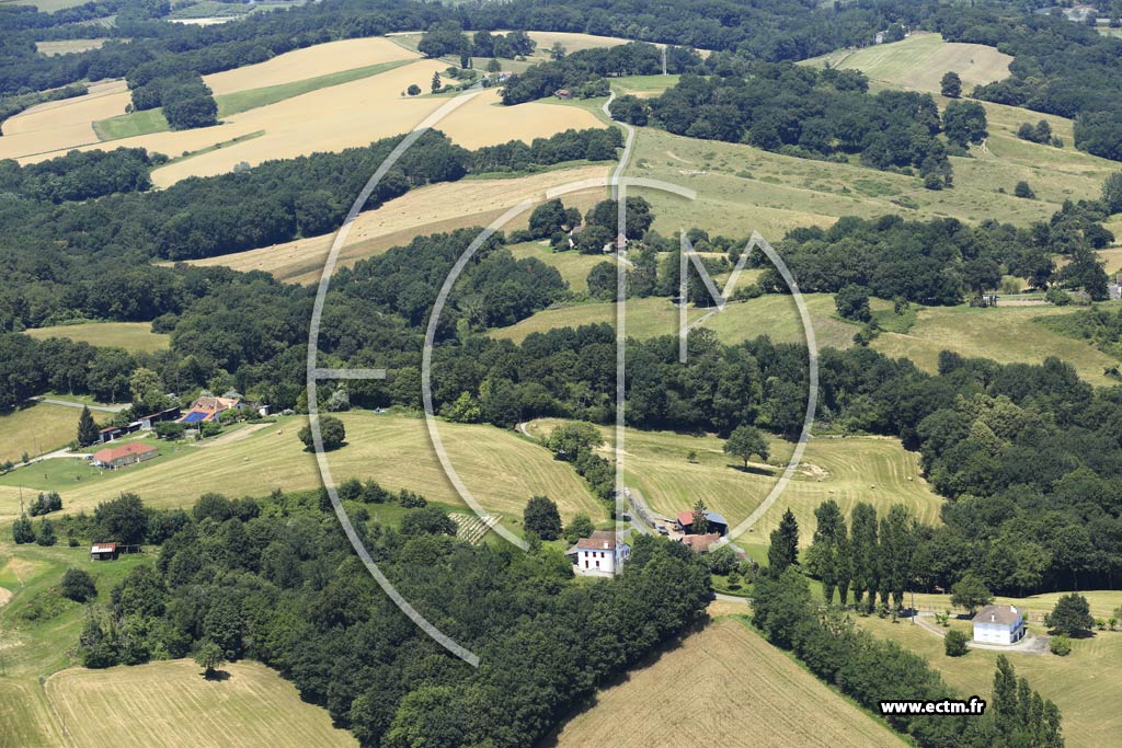 Photo arienne de Salies-de-Barn (Lasserre)