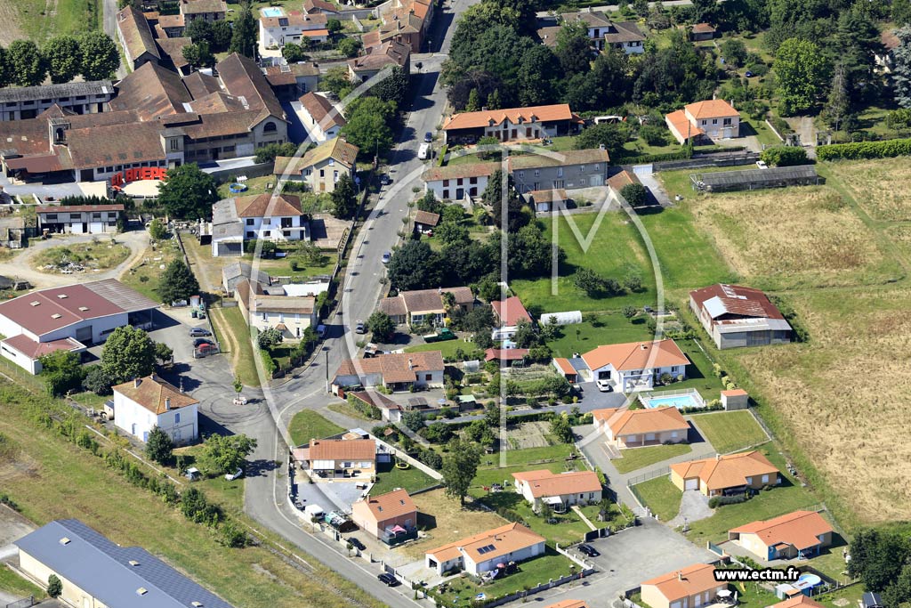 Photo arienne de Maubourguet (Darr Bourg Vieux)