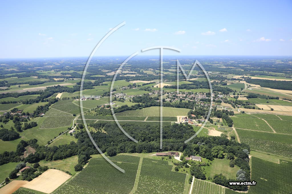 Photo arienne de Bretagne-d'Armagnac