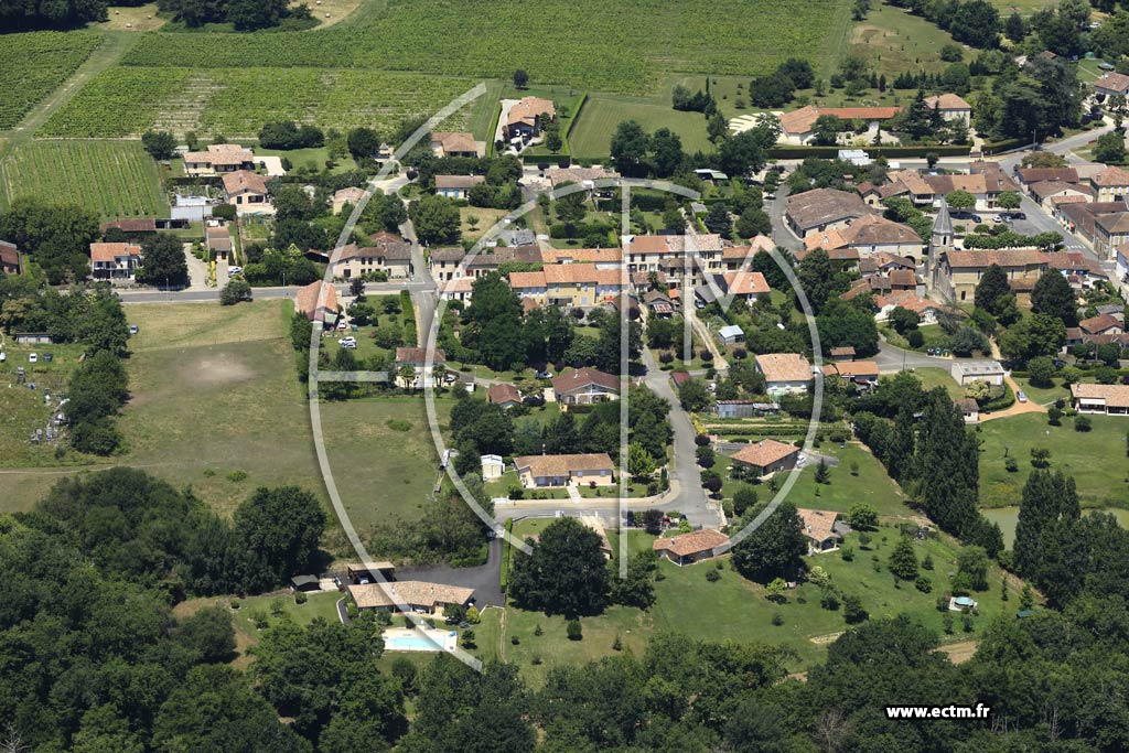 Photo arienne de Bretagne-d'Armagnac