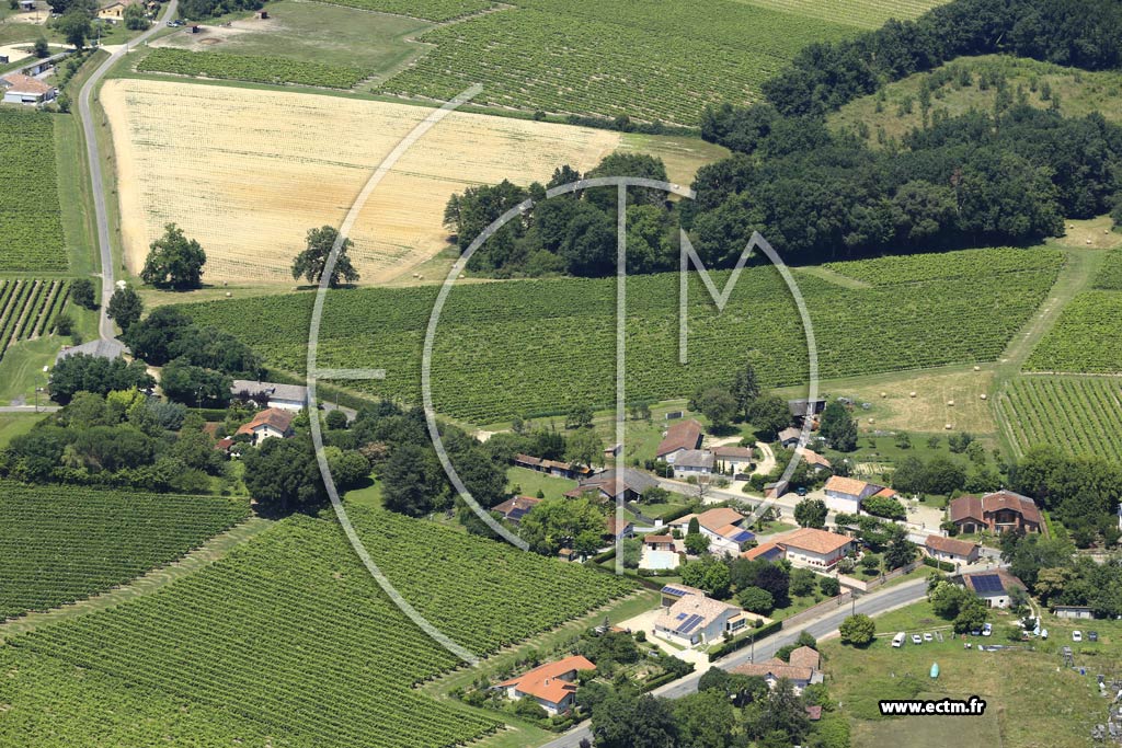 Photo arienne de Bretagne-d'Armagnac