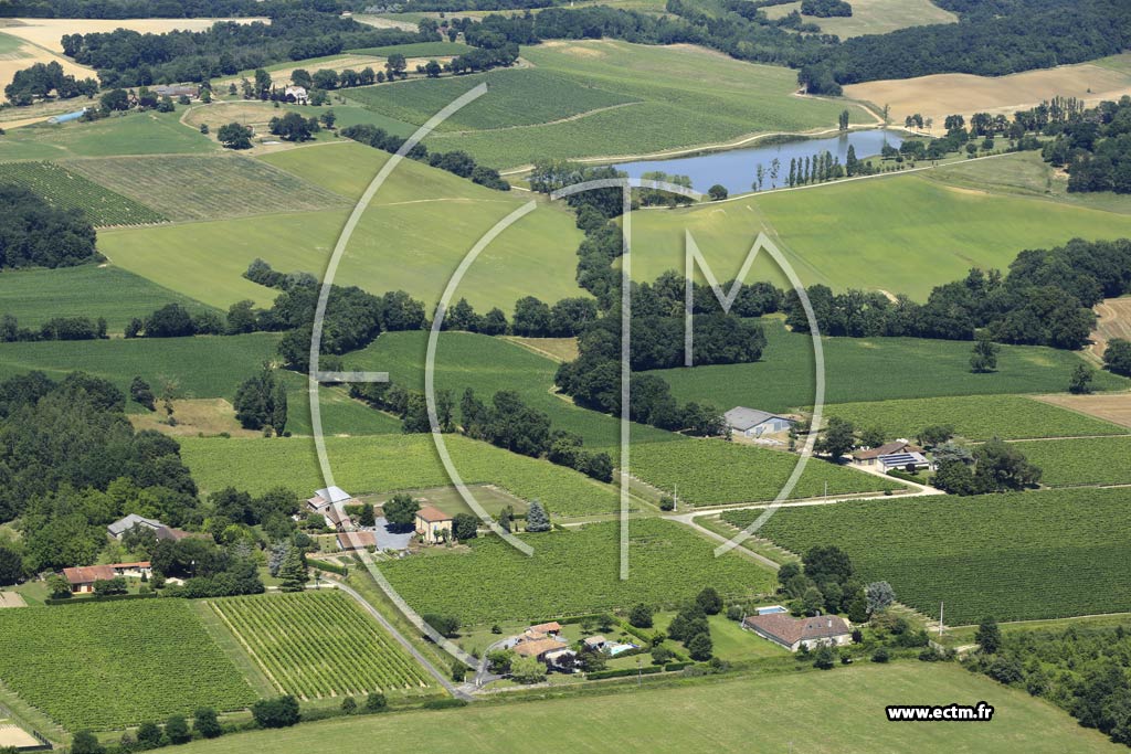 Photo arienne de Campagne-d'Armagnac (Bergalasse)
