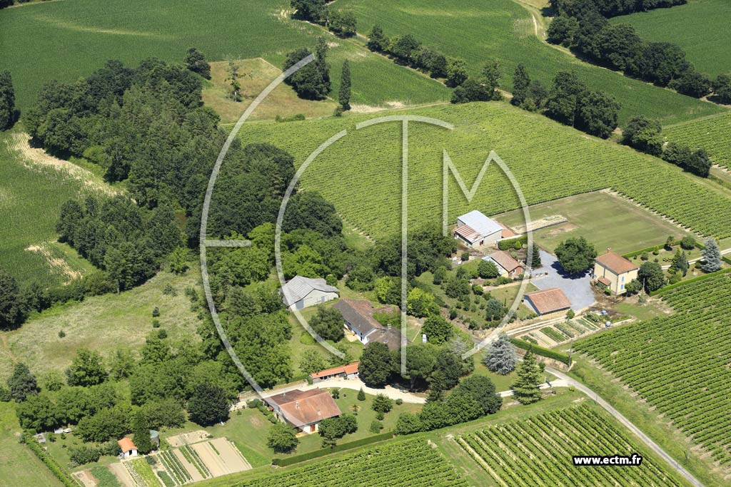 Photo arienne de Campagne-d'Armagnac (Castay)