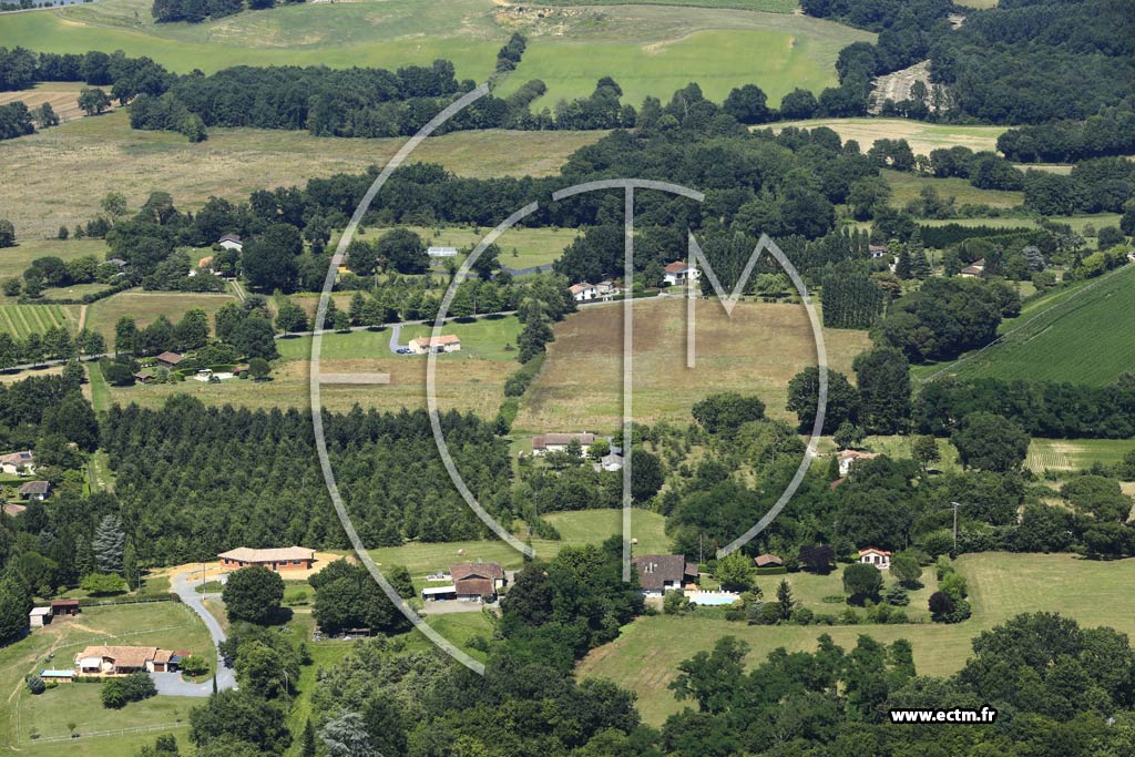 Photo arienne de Campagne-d'Armagnac (Garinquet)