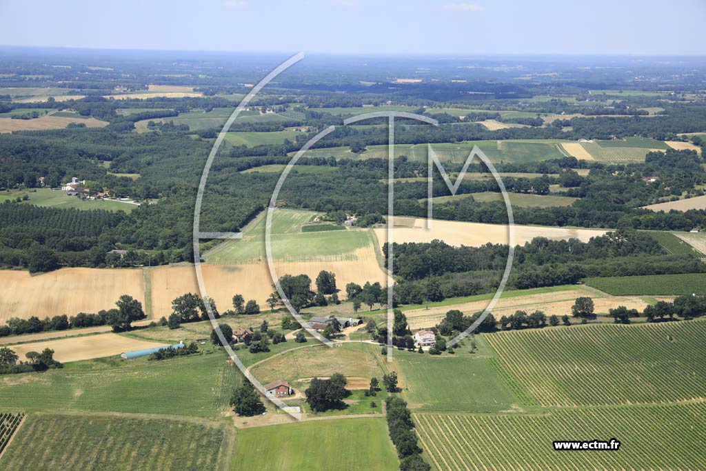Photo arienne de Campagne-d'Armagnac (Jardin)