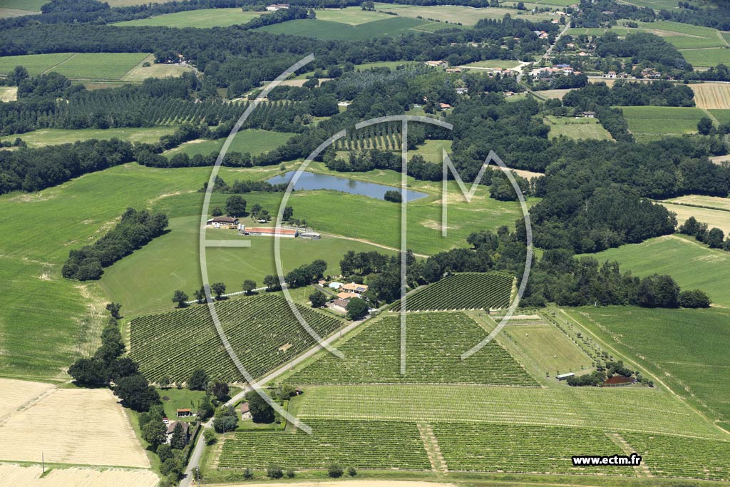 Photo arienne de Campagne-d'Armagnac (Labouchde)