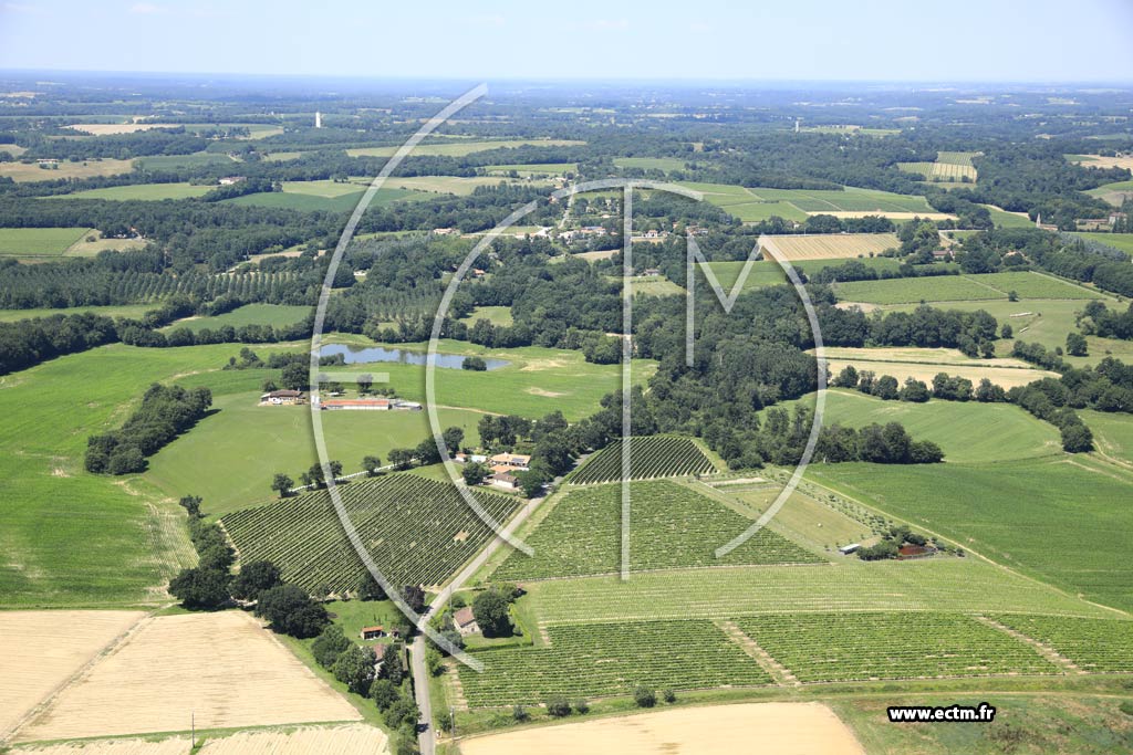 Photo arienne de Campagne-d'Armagnac (Labouchde)