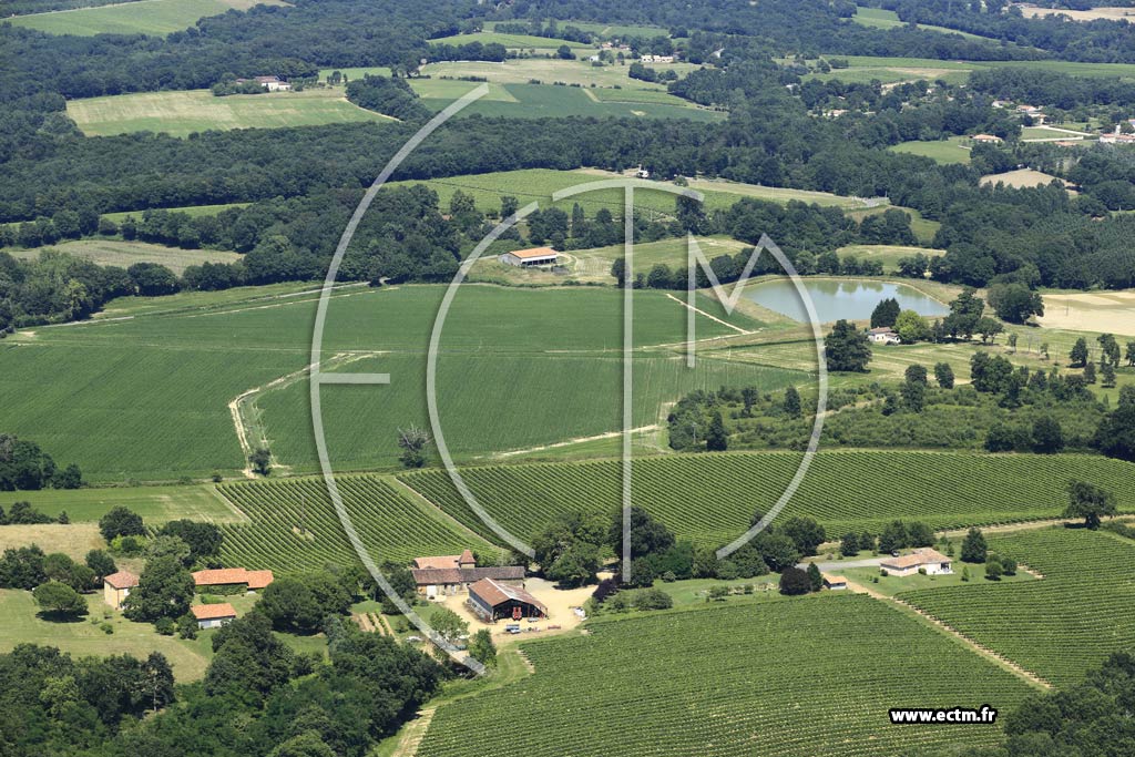 Photo arienne de Campagne-d'Armagnac (Tiby)