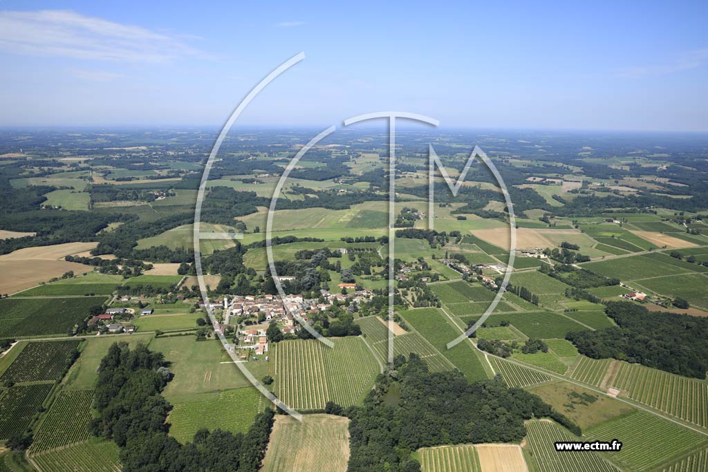 Photo arienne de Castelnau-d'Auzan-Labarrre
