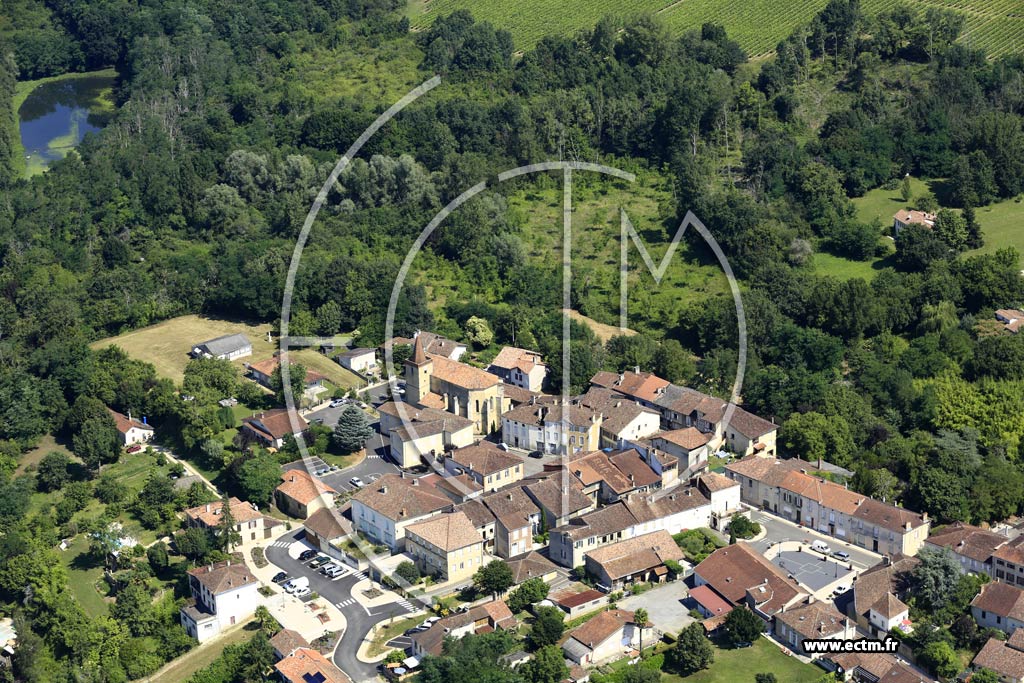 Photo arienne de Castelnau-d'Auzan-Labarrre