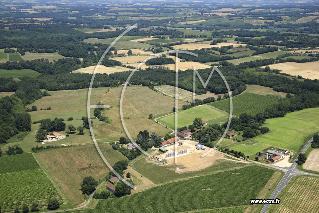 Photo arienne de Cazeneuve (Balenton)