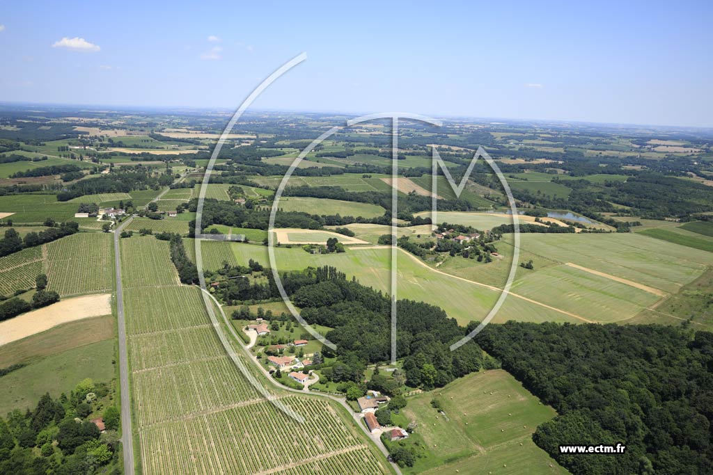 Photo arienne de Cazeneuve (Marambat)
