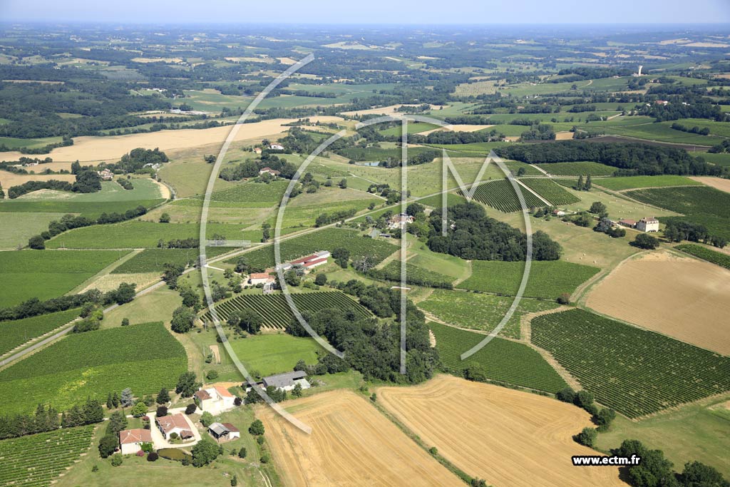 Photo arienne de Courrensan (Lalanne)