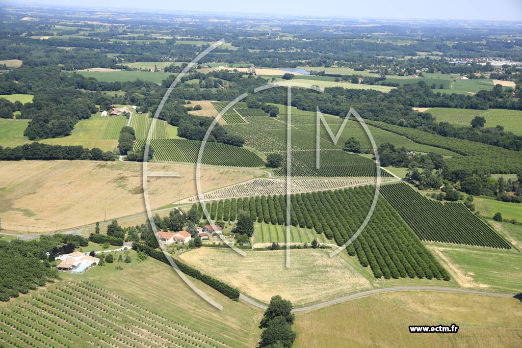 Photo arienne de Eauze (chemin des Landes)