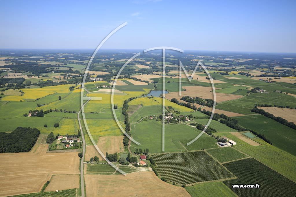 Photo arienne de Fourcs (Laspeyres)