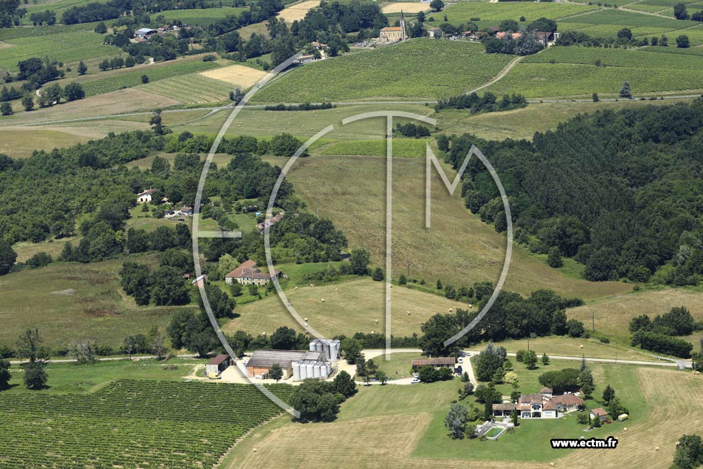 Photo arienne de Lagraulet-du-Gers (la Pliguette)