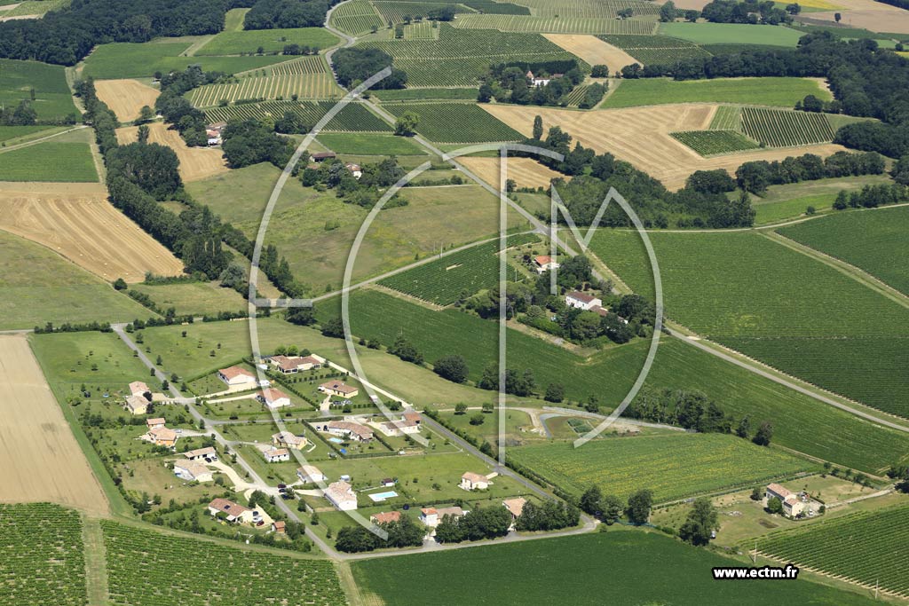 Photo arienne de Larroque-sur-l'Osse