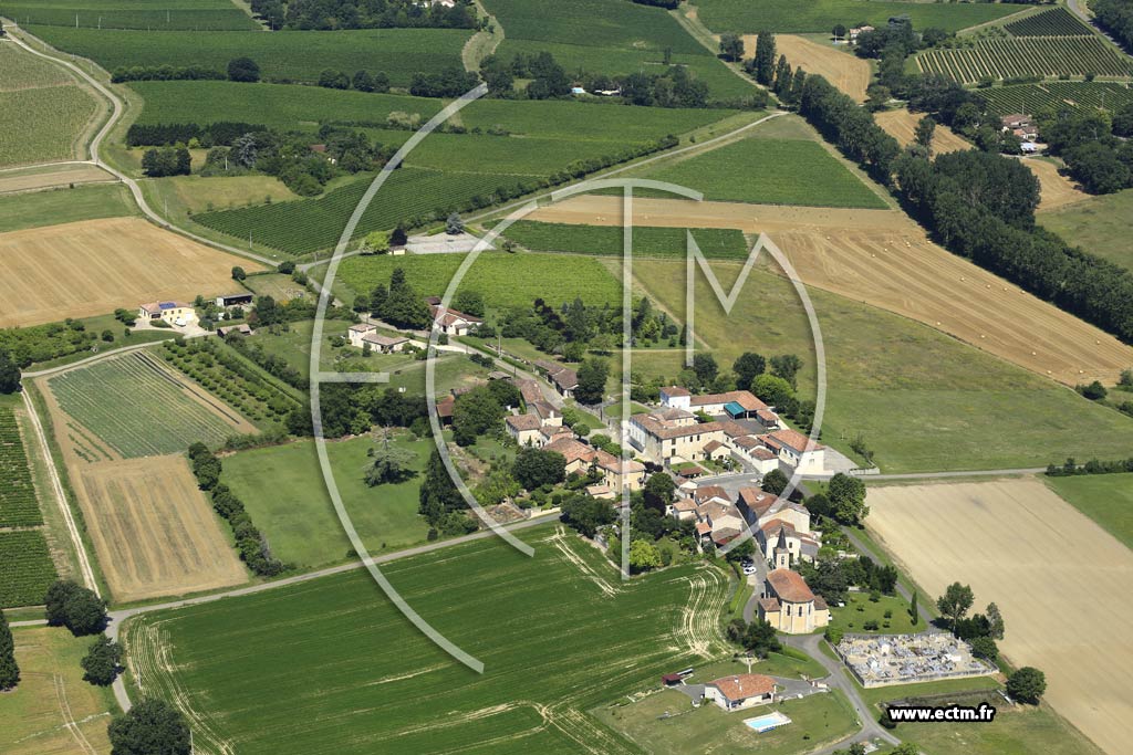Photo arienne de Larroque-sur-l'Osse