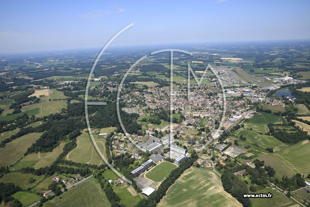 Photo arienne de Nogaro