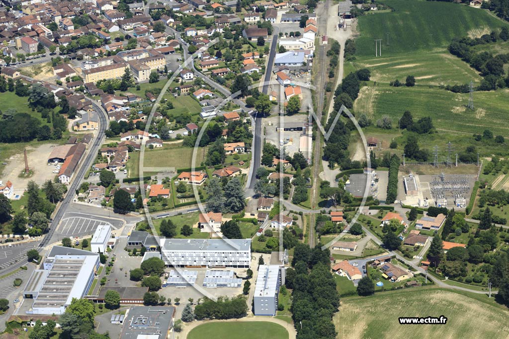 Photo arienne de Nogaro