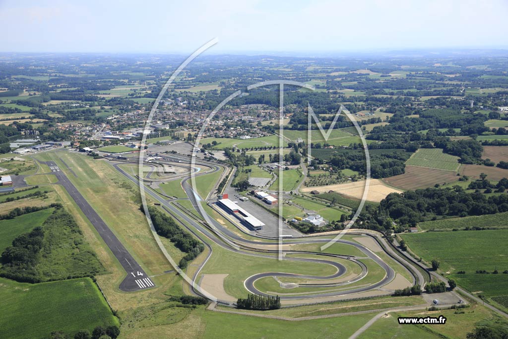 Photo arienne de Nogaro (Circuit Paul Armagnac)