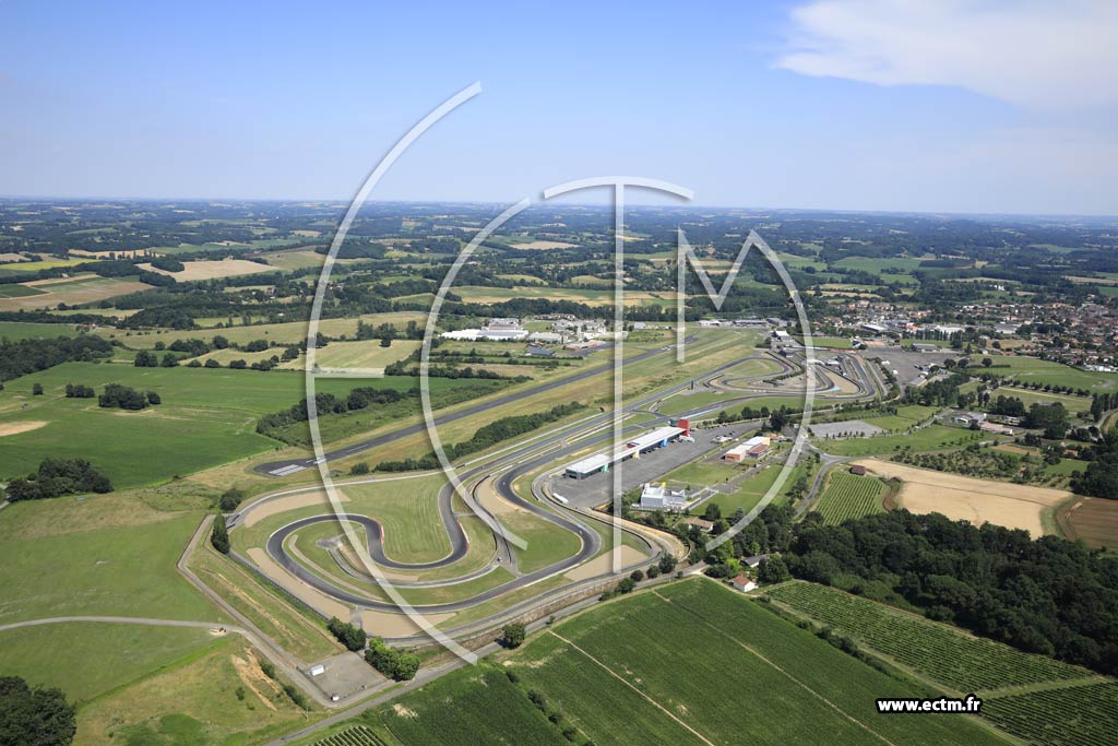 Photo arienne de Nogaro (Circuit Paul Armagnac)