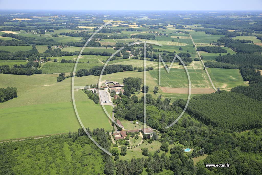 Photo arienne de Sainte-Christie-d'Armagnac (Hount de Barthe)
