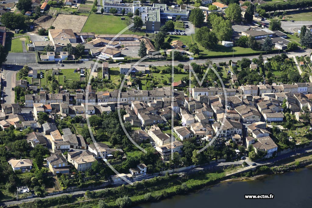 Photo arienne de Castillon-la-Bataille